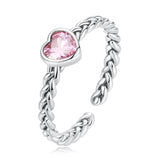 925 Sterling Silver Love CZ Ring for Women