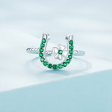 925 Sterling Silver Plated Platinum CZ Ring for Women