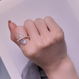 S925 Sterling Silver Pavé Setting CZ Ring for Women