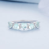 925 Sterling Silver Ring with 4.5mm Pavé Set CZ, Size 7, for Women