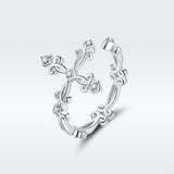 S925 Sterling Silver 0.4cm Width Pavé Setting CZ Ring