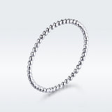 925 Sterling Silver+Plated Platinum Ring Size 6 for Women