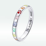 925 Sterling Silver Enamel Oxidized Silver Ring Size 6.0
