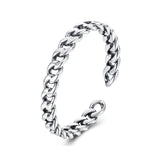 925 Sterling Silver Oxidized Silver Ring for Women