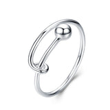 925 Sterling Silver Rings 0.4cm Width for Women