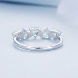 925 Sterling Silver Ring with 4.5mm Pavé Set CZ, Size 7, for Women
