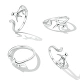 925 Sterling Silver Oxidized Ring for Women
