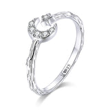 925 Sterling Silver Custom Ring with Pavé Setting CZ