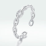925 Sterling Silver 0.3cm Width CZ Pavé Setting Rings