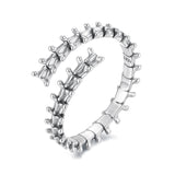 925 Sterling Silver Oxidized Silver Width 0.22-0.37cm Rings