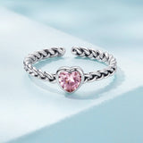 925 Sterling Silver Love CZ Ring for Women