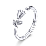 S925 Sterling Silver Plated Platinum Ring for Women