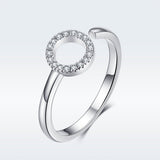 925 Sterling Silver Ring with Pavé Set CZ