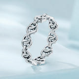 925 Sterling Silver Oxidized Ring - Size 6 for Women