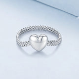 925 Sterling Silver 2.5mm Width Ring for Women