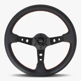 The Daytona | Black Leather | Black Spoke | Euro Stitch