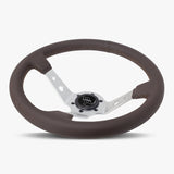 The Daytona | Nappa Brown Leather  | Silver Spoke | Brown Stitch
