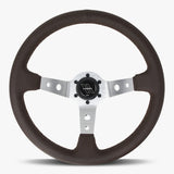 The Daytona | Nappa Brown Leather  | Silver Spoke | Brown Stitch