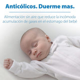 Dr. Brown's Natural Flow Anti-Colic Options+ Narrow Baby Bottle, 8 oz/250 mL, with Level 1 Slow Flow Nipples, 0m+, 4 Pack