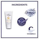 dr.Clinic Vitamin C Facial Day Cream | Moisturizer for Dry Skins | Anti-Aging Skin Cream for Dark Spots and Wrinkles | Acne Spot Treatment All Skin Types | Hyaluronic Acid, Argan Oil, 1.69Fl.Oz