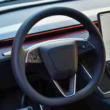Dry Carbon Fiber Steering Wheel Trim Cover for Model 3 Highland / Model Y Juniper (3 Pieces)