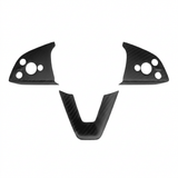 Dry Carbon Fiber Steering Wheel Trim Cover for Model 3 Highland / Model Y Juniper (3 Pieces)