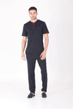 Ds Damat 224016 4-Piece Combed Cotton Pajama Set Navy