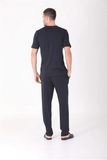 Ds Damat 224016 4-Piece Combed Cotton Pajama Set Navy