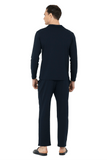 DS Damat 23005 Men's Pajama Set Soft Navy Loungewear