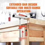 VEVOR Bar Clamps for Woodworking, 2-Pack 36" Clamp, Quick-Change F Clamp with 600 lbs Load Limit, 2.5" Throat Depth, Cast Iron and Carbon Steel, Wood Clamps for Woodworking Metal Working
