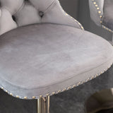 Furniture,Golden Swivel Velvet Barstools Adjusatble Seat Height from 25-33 Inch, Modern Upholstered Bar Stools with Backs Comfortable Tufted for Home Pub and Kitchen Island