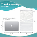 Clear Drawstring Bag, 12 x 18 Inches. Pack of 1000 Clear Plastic Drawstring Bags. 2 Mil Drawstring Clear Plastic Bags. Waterproof Clear Plastic Bags Drawstring for Cosmetics, Toiletries