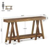 Sofa side table, entrance table, two-level storage, corridor table, entrance table