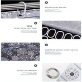 Clear Pebble Shower Curtain Liner 3D Transparent EVA Bathroom Curtain Liner Plastic Waterproof Shower Partition 71x71 Inches with Grommet Eyelets and 3 Weighted Magnets for Bathtub or Stall