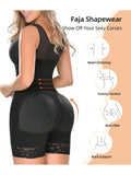 Fajas Colombianas Full Body Shaper with Zipper – Tummy Control & Butt Lift