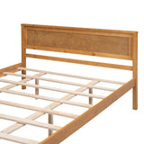Platform Bed Frame with Headboard , Wood Slat Support , No Box Spring Needed ,Queen