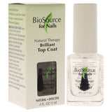 Natural Therapy Brilliant Top Coat by BioSource for Women - 0.4 oz Nail Treatment
