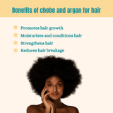 Chebe+ Argan Hair Butter for Hair Growth_Travel Size, 100g