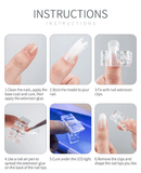 10 PCS Nail Tips Clip Quick Building Poly Builder Gel DIY Extension Clamp Clips