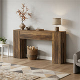 Premium Solid Wood Entryway Table - Durable Foyer Console for Modern Homes