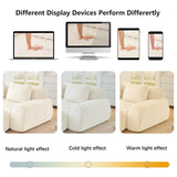 114" Modern L-Shaped Modular Sectional Sofa for Living Room,Flannelette Fabric,Oversized 3-Seater Couch,Deep Seat,Boneless sofa ,Movable Ottoman,Buckle connection,Anti-slip Design,No Assembly,Cream