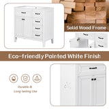 36\" Bathroom Vanity with Sink Combo, Black Bathroom Cabinet with Drawers, Solid Frame and MDF Board