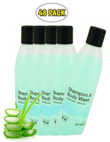 Skin and Hair Cleanser 8 oz. Case of 48 Shampoo & Body Wash with Lanolin, Aloe Vera and collagen. Skin care solution for showers or baths. Natural conditioners & Pleasant Summer Rain Scent.