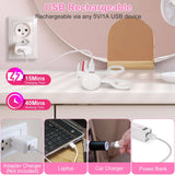 Heated Eyelash Curler Electric USB Rechargeable Eyelash Curler Anti-Burn Compact with Comb Heat up Fast Within 8S for All Eye Shapes for Women Make Up Gift Travel Valentine Mother Day