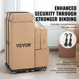 VEVOR Furniture Dolly, 500 lbs Capacity Each Count, Furniture Mover with Wheels, Portable Moving Rollers 4 Wheels Heavy Duty, Small Flat Dolly Cart with Interlocking for Heavy Furniture, 2 Pack, Black