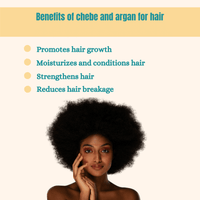 Chebe+ Argan Hair Butter for Hair Growth, 250g