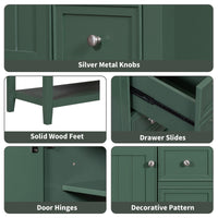 36\" Bathroom Vanity with Sink Combo, One Cabinet and Three Drawers, Solid Wood and MDF Board