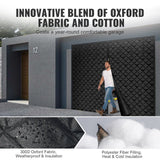 VEVOR Garage Door Screen for Winter, 8x7FT, Garage Door Insulation Kit, Magnetic Thermal Insulated Door Curtain with 300D Oxford Fabric Heavy Duty Weighted Bottom, Easy Assembly for Garage Door