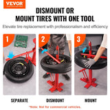 VEVOR Manual Tire Changer, Portable Hand Bead Breaker Mounting Tool for 203 - 406 mm Tires, Compatible with Car Truck Trailer, Tire Mounting Machine for Home Garage Small Auto Shop