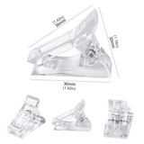 10 PCS Nail Tips Clip Quick Building Poly Builder Gel DIY Extension Clamp Clips